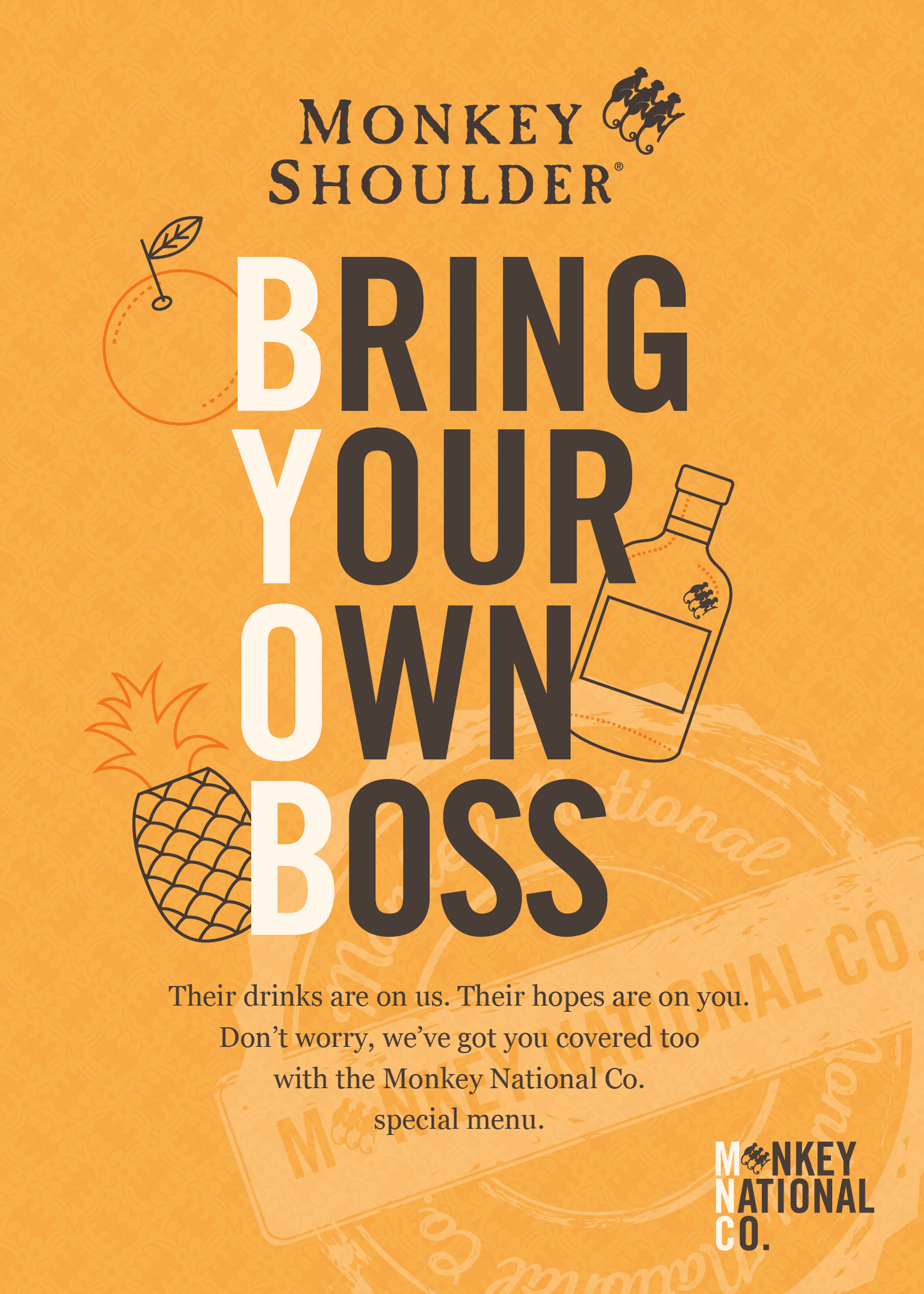 Monkey Shoulder experiential design visual