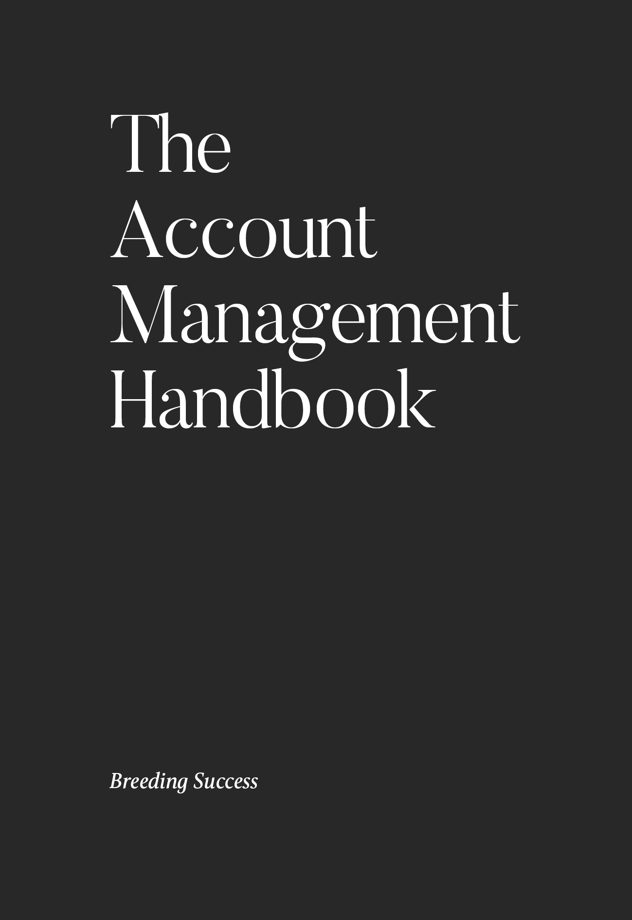 Cheil The Account Management Handbook cover