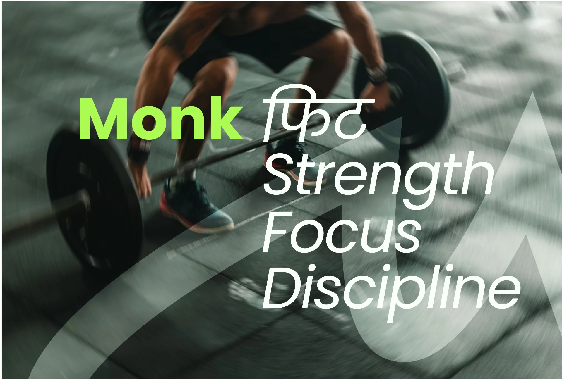 Monk Fitness brand identity visual