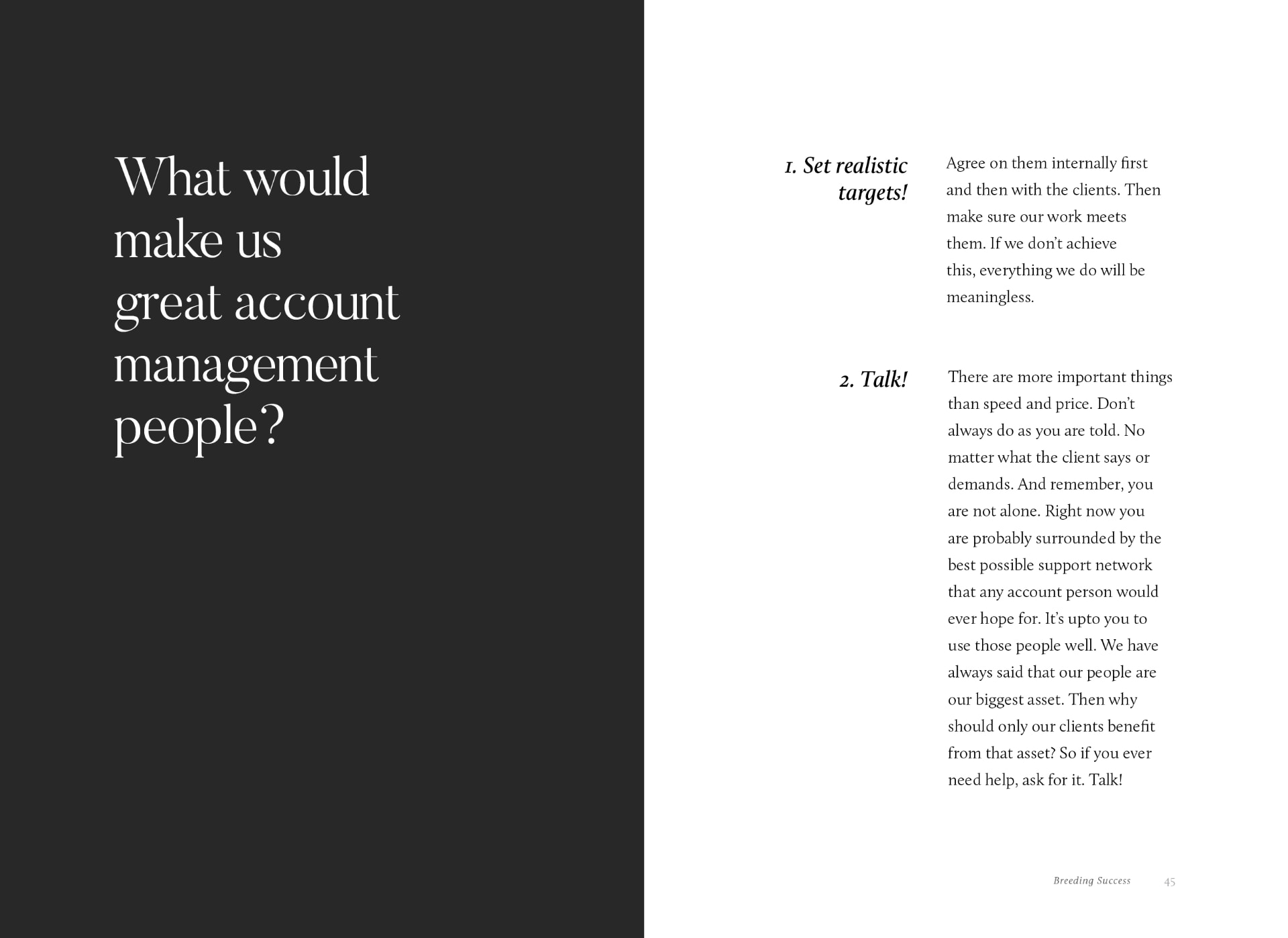 Cheil The Account Management Handbook — Spread 07